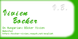 vivien bocker business card